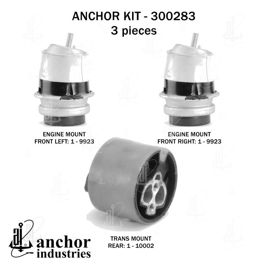 ANCHOR MOUNTS 300283 ENGINE MNT KIT