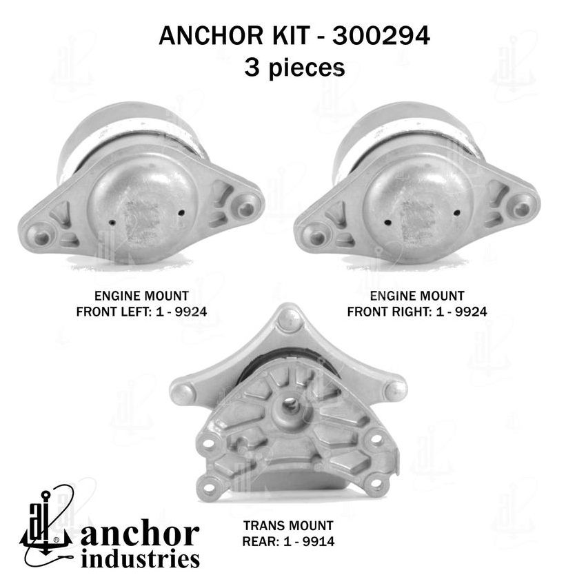 ANCHOR MOUNTS 300294 ENGINE MNT KIT