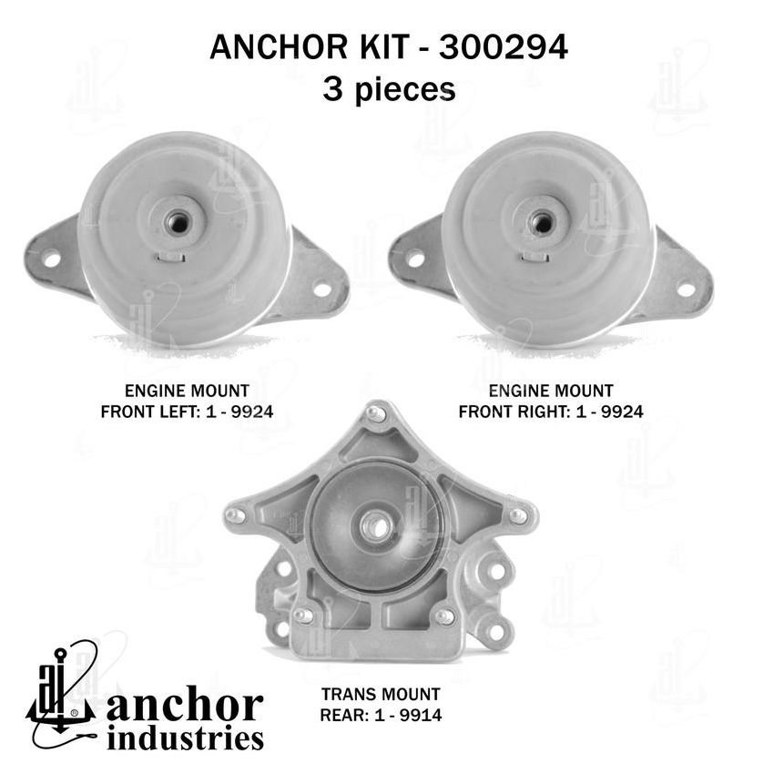ANCHOR MOUNTS 300294 ENGINE MNT KIT