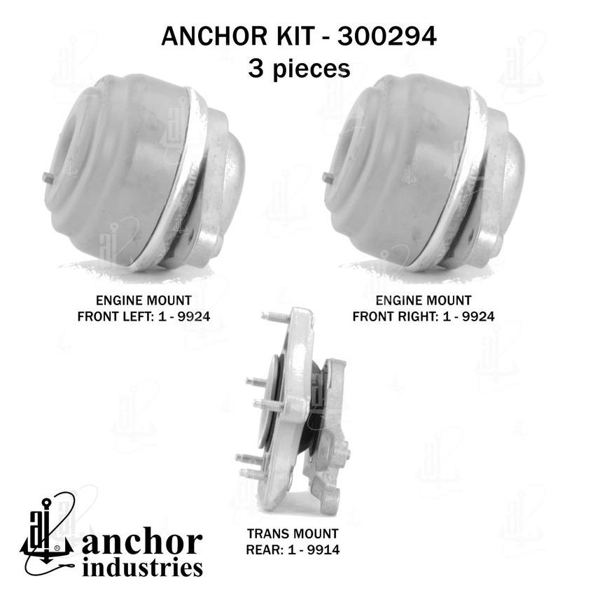 ANCHOR MOUNTS 300294 ENGINE MNT KIT
