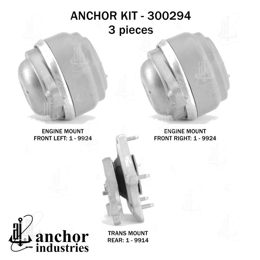 ANCHOR MOUNTS 300294 ENGINE MNT KIT