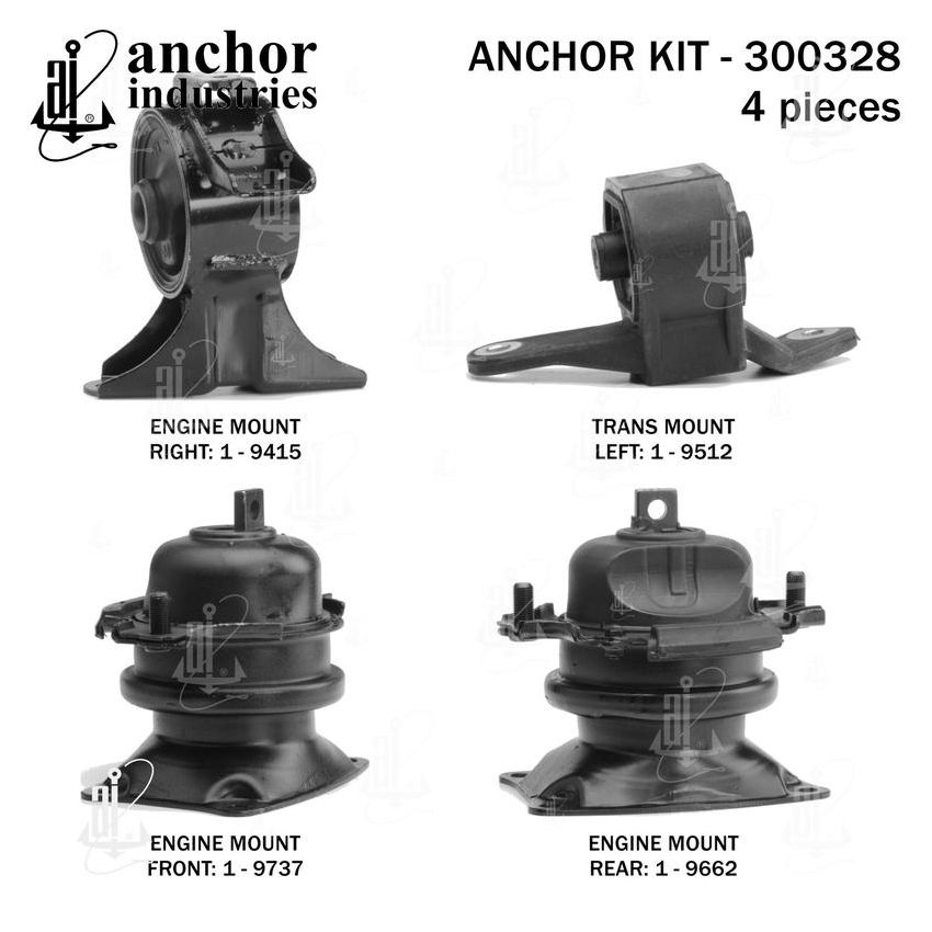 ANCHOR MOUNTS 300328 ENGINE MNT KIT
