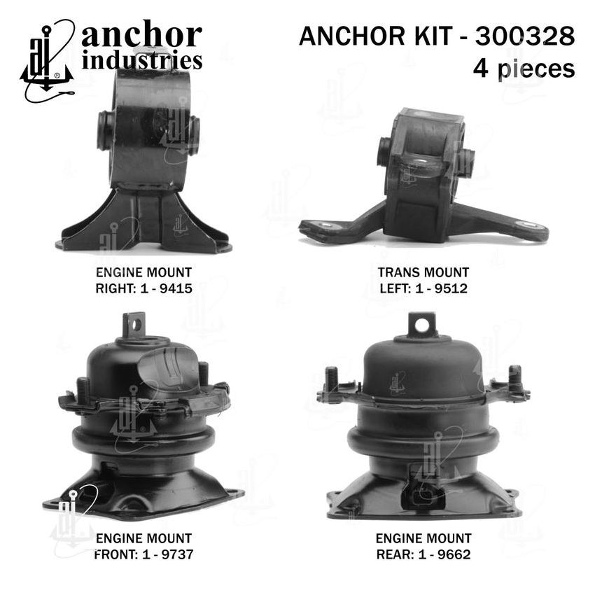 ANCHOR MOUNTS 300328 ENGINE MNT KIT