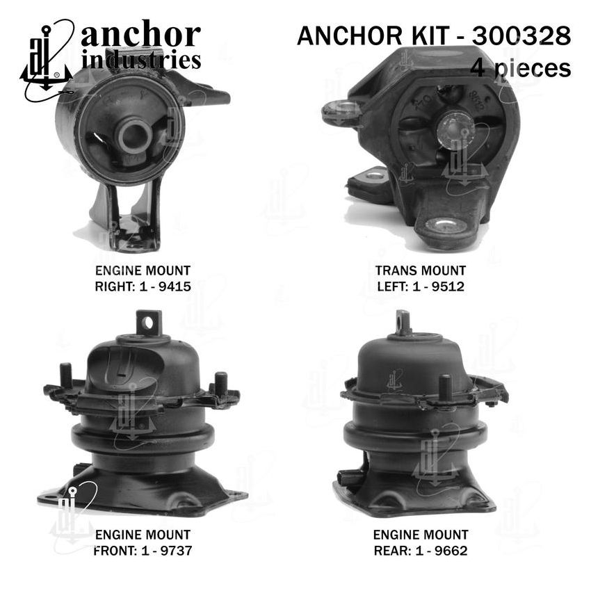 ANCHOR MOUNTS 300328 ENGINE MNT KIT