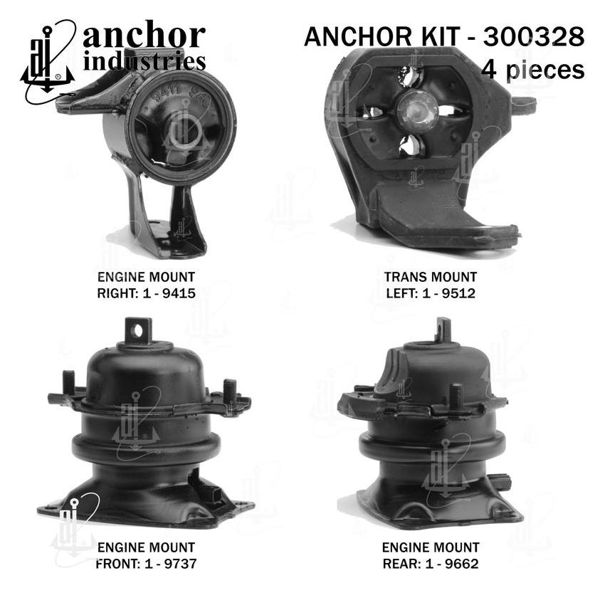 ANCHOR MOUNTS 300328 ENGINE MNT KIT