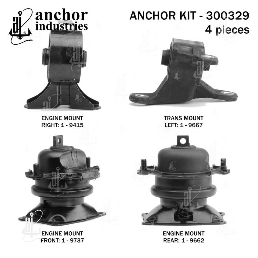 ANCHOR MOUNTS 300329 ENGINE MNT KIT