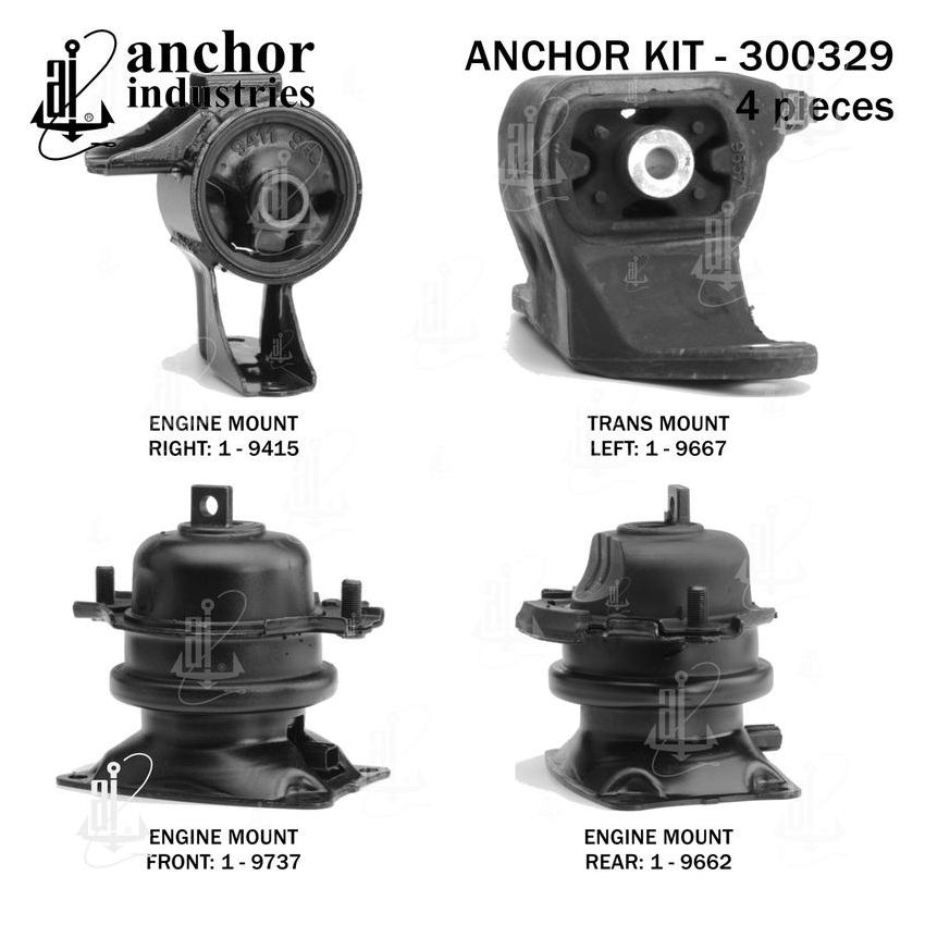 ANCHOR MOUNTS 300329 ENGINE MNT KIT