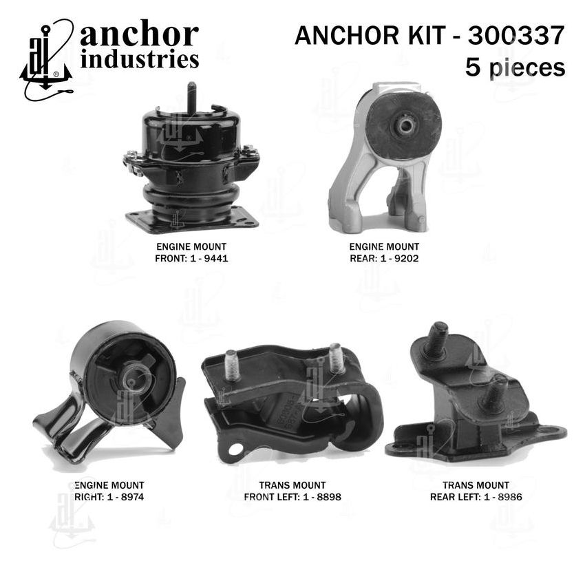 ANCHOR MOUNTS 300337 ENGINE MNT KIT