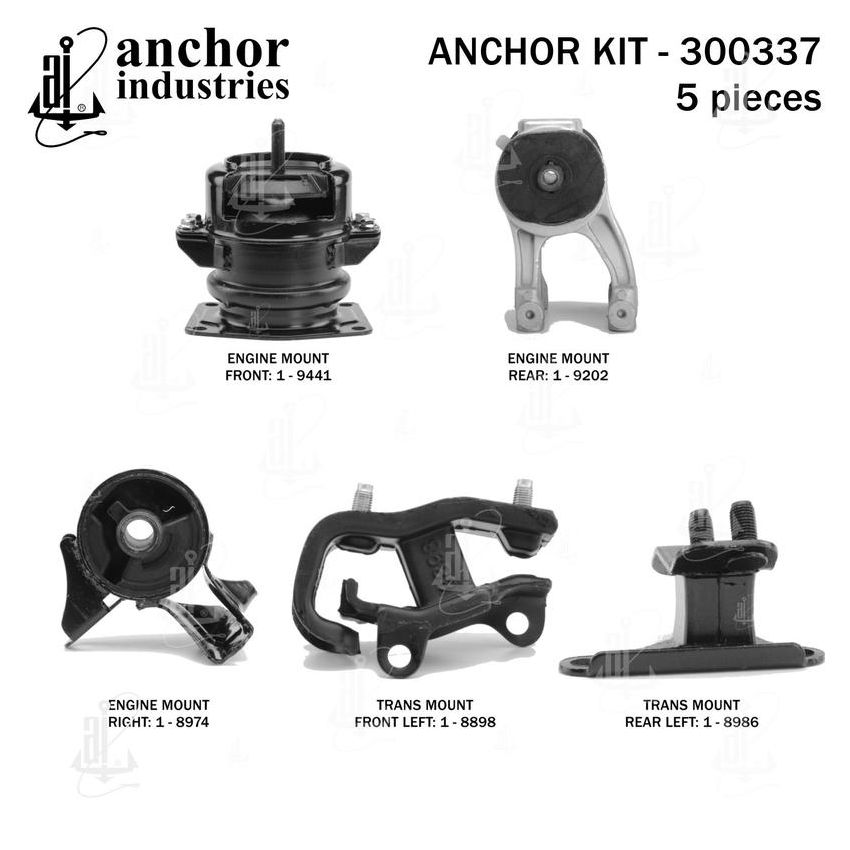 ANCHOR MOUNTS 300337 ENGINE MNT KIT