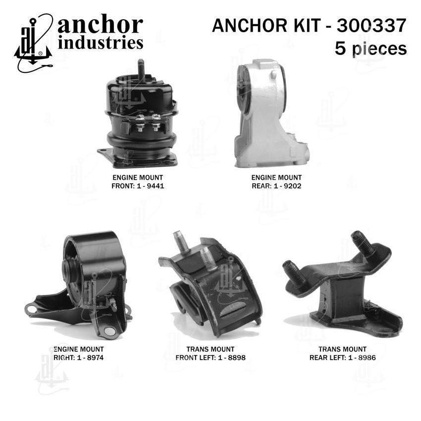 ANCHOR MOUNTS 300337 ENGINE MNT KIT
