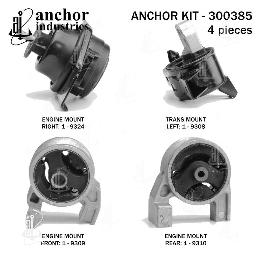 ANCHOR MOUNTS 300385 ENGINE MNT KIT