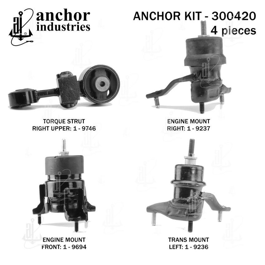 ANCHOR MOUNTS 300420 ENGINE MNT KIT