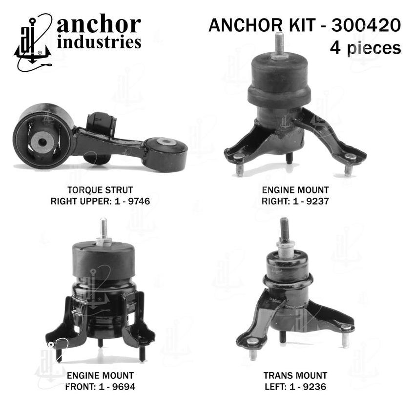 ANCHOR MOUNTS 300420 ENGINE MNT KIT