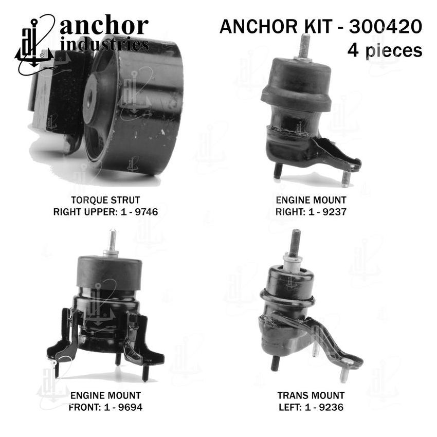 ANCHOR MOUNTS 300420 ENGINE MNT KIT