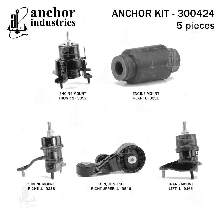 ANCHOR MOUNTS 300424 ENGINE MNT KIT