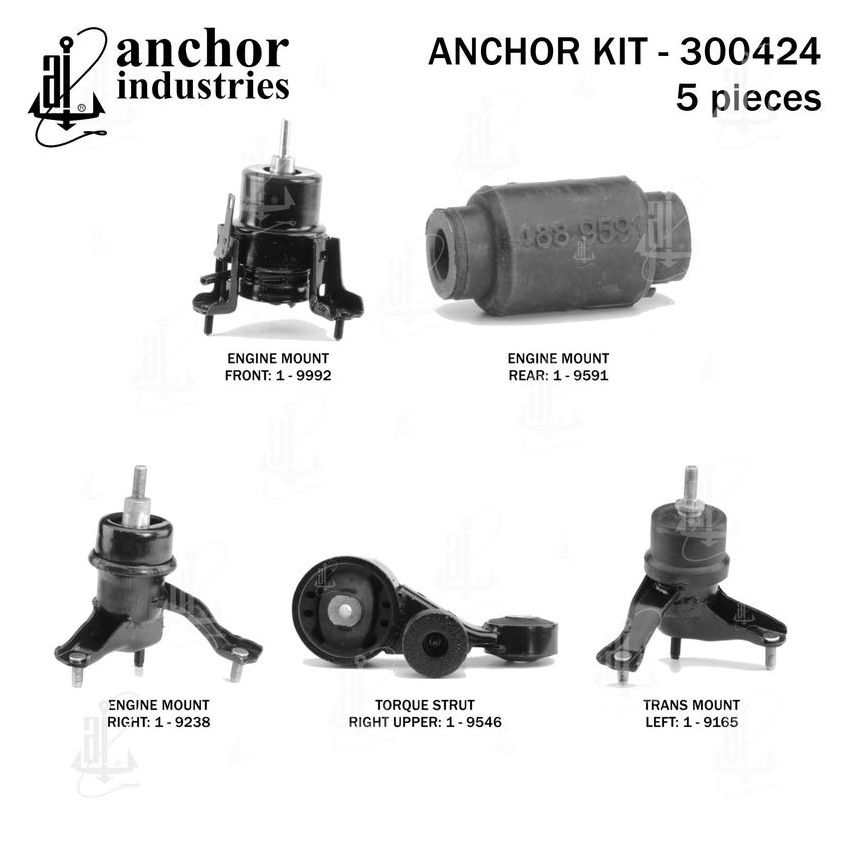 ANCHOR MOUNTS 300424 ENGINE MNT KIT