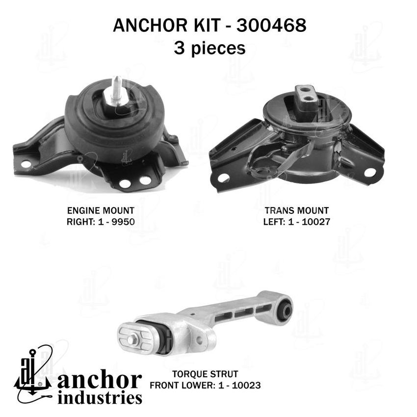 ANCHOR MOUNTS 300468 ENGINE MNT KIT