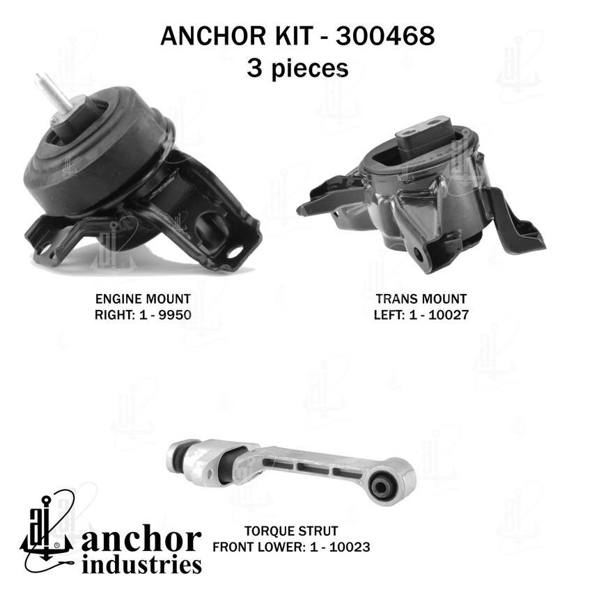 ANCHOR MOUNTS 300468 ENGINE MNT KIT