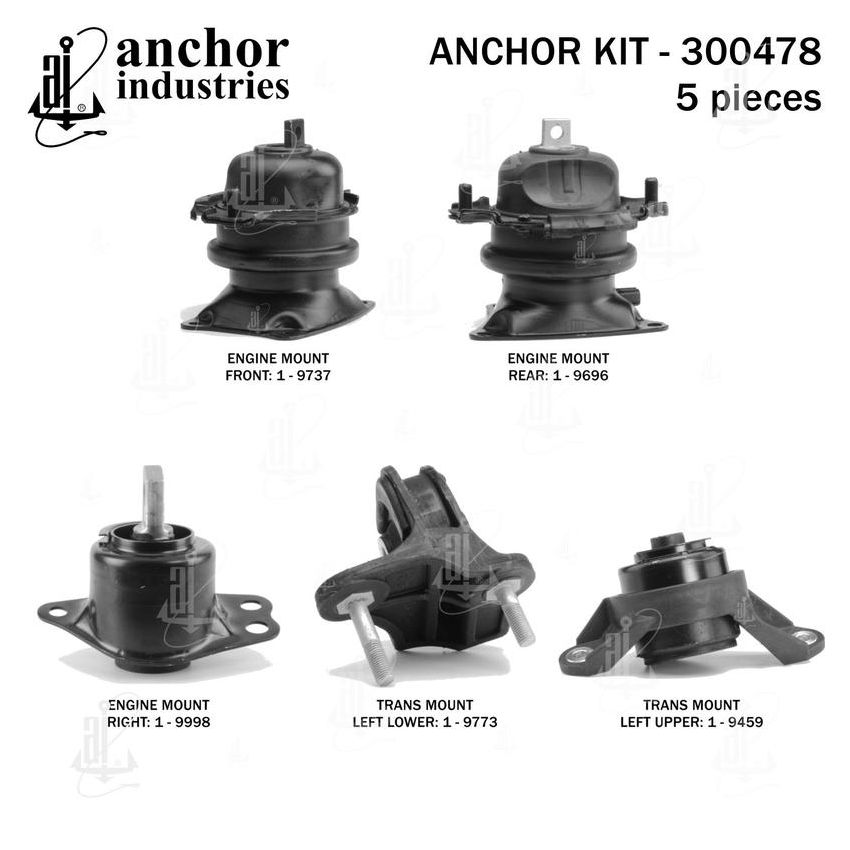 ANCHOR MOUNTS 300478 ENGINE MNT KIT