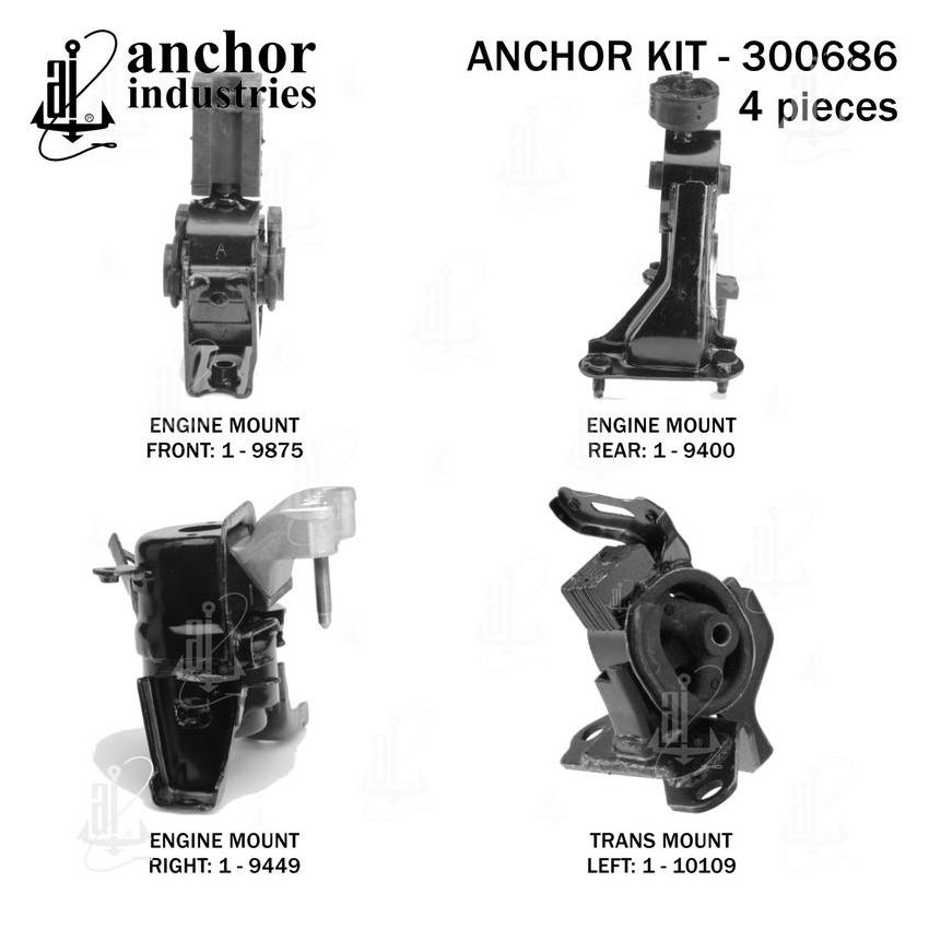 ANCHOR MOUNTS 300686 ENGINE MNT KIT