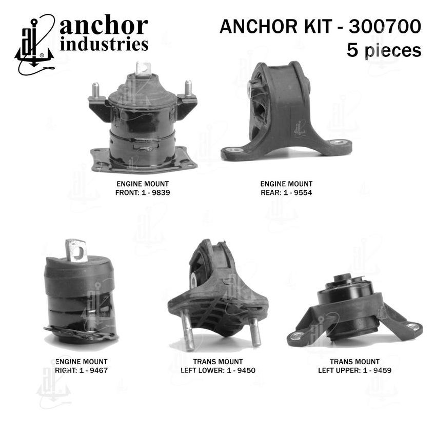 ANCHOR MOUNTS 300700 ENGINE MNT KIT