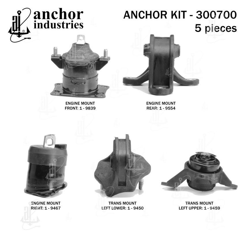 ANCHOR MOUNTS 300700 ENGINE MNT KIT