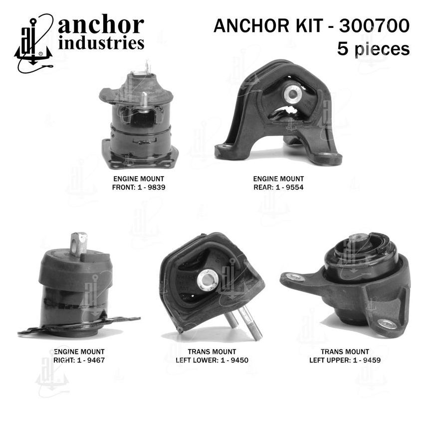 ANCHOR MOUNTS 300700 ENGINE MNT KIT