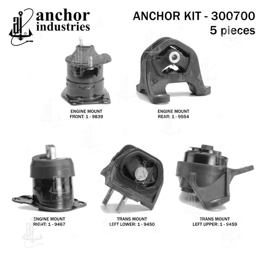 ANCHOR MOUNTS 300700 ENGINE MNT KIT