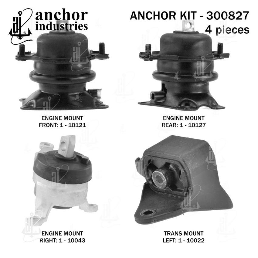 ANCHOR MOUNTS 300827 ENGINE MNT KIT