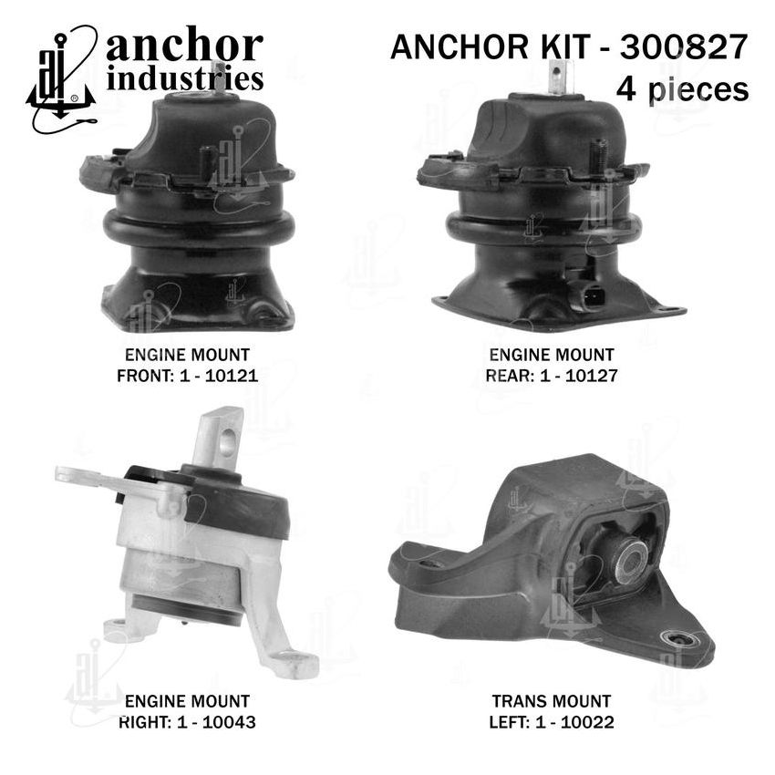 ANCHOR MOUNTS 300827 ENGINE MNT KIT