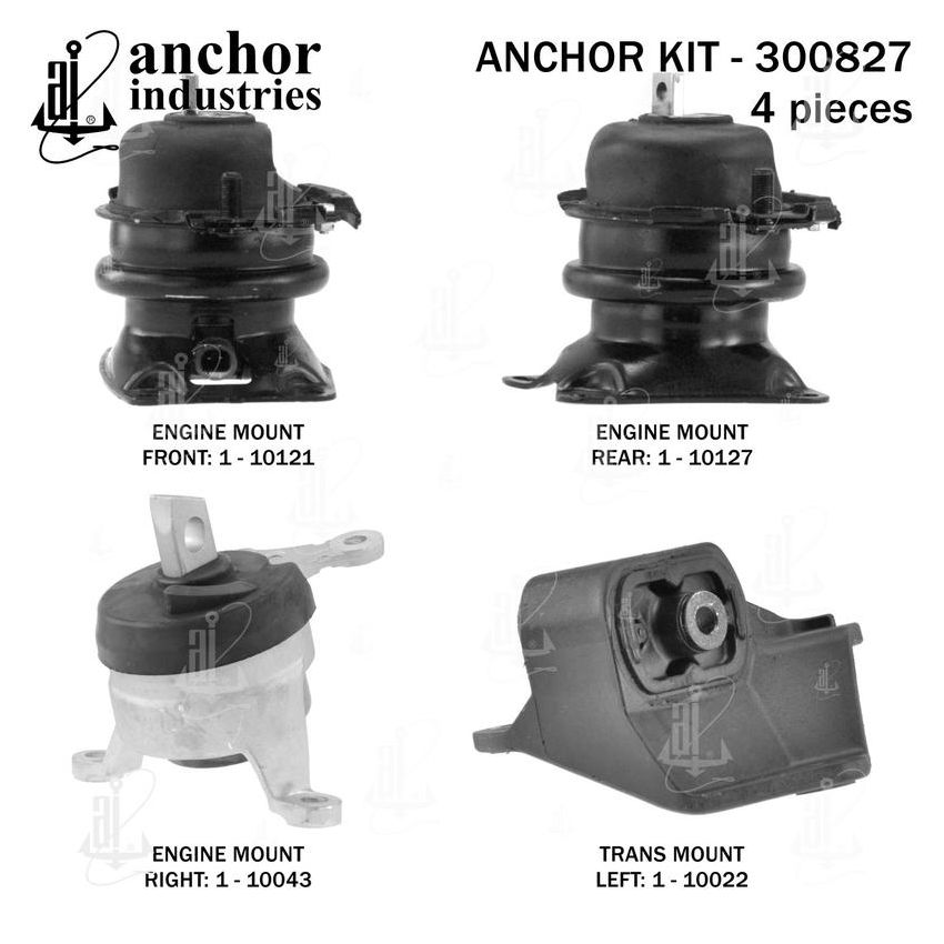 ANCHOR MOUNTS 300827 ENGINE MNT KIT