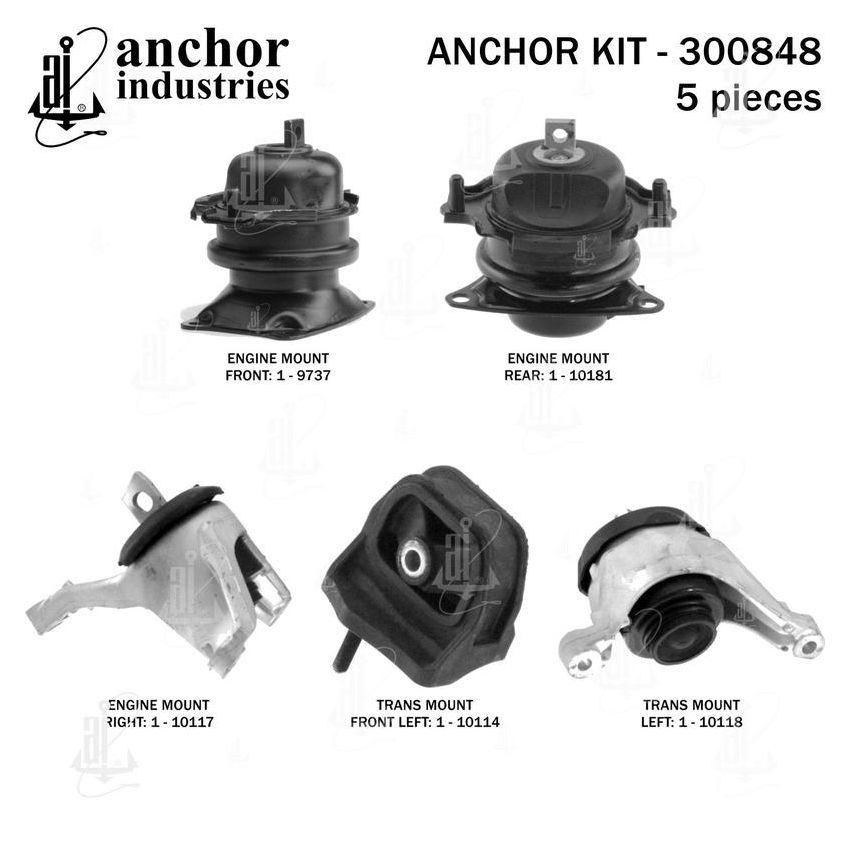 ANCHOR MOUNTS 300848 ENGINE MNT KIT