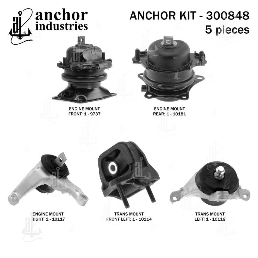 ANCHOR MOUNTS 300848 ENGINE MNT KIT