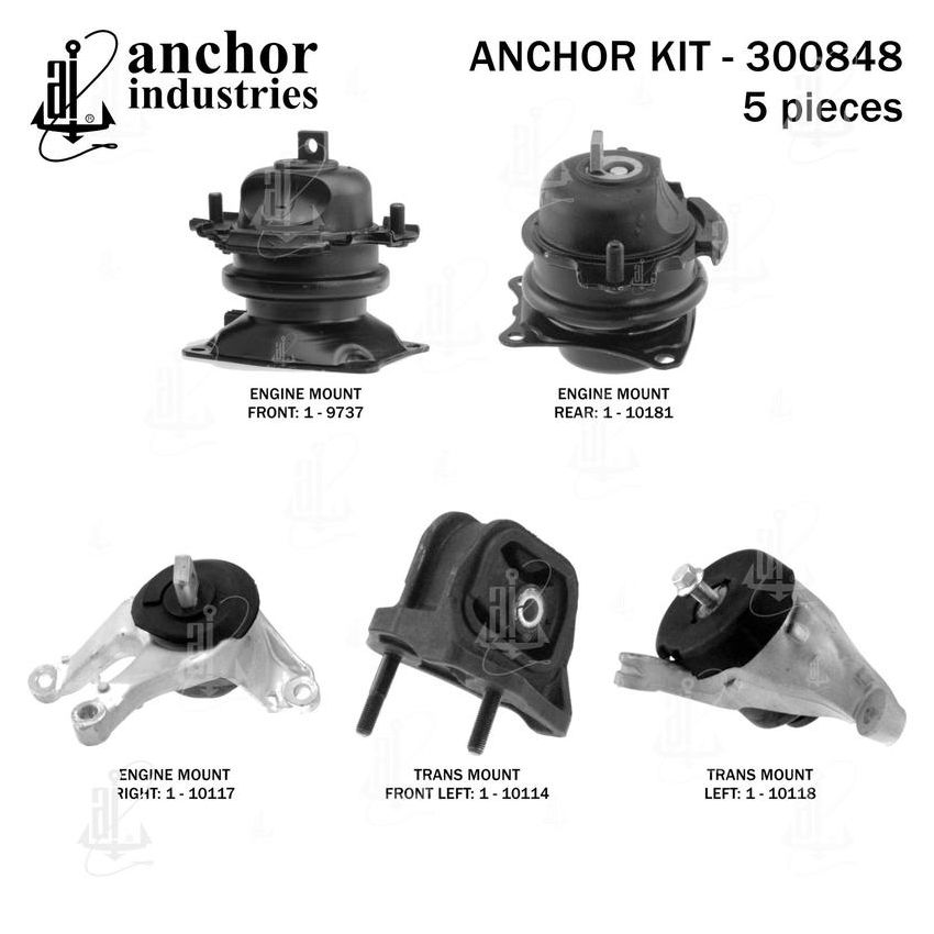ANCHOR MOUNTS 300848 ENGINE MNT KIT