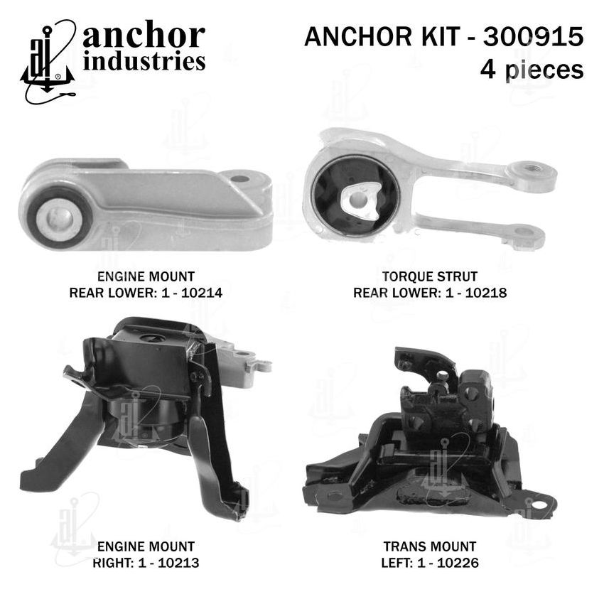 ANCHOR MOUNTS 300915 ENGINE MNT KIT