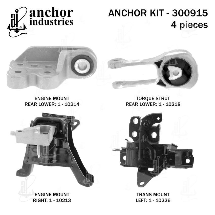 ANCHOR MOUNTS 300915 ENGINE MNT KIT