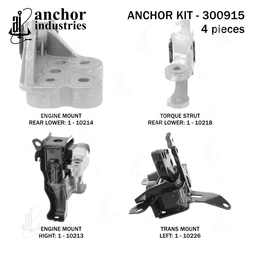 ANCHOR MOUNTS 300915 ENGINE MNT KIT