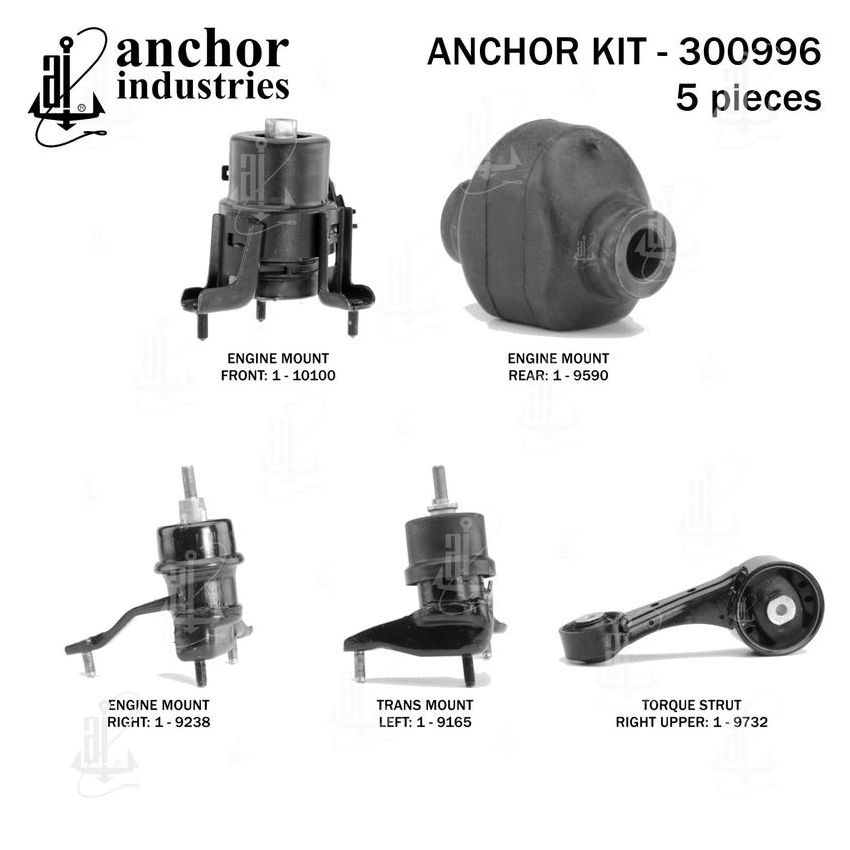 ANCHOR MOUNTS 300996 ENGINE MNT KIT