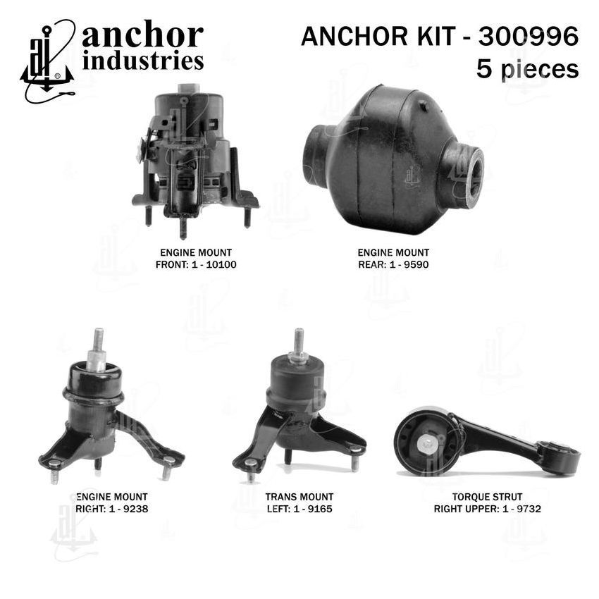 ANCHOR MOUNTS 300996 ENGINE MNT KIT
