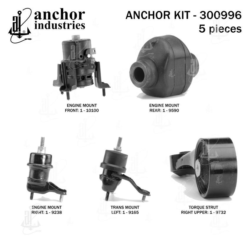 ANCHOR MOUNTS 300996 ENGINE MNT KIT