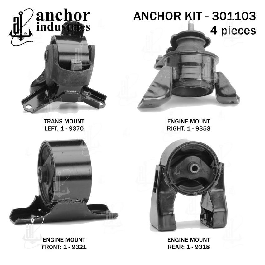 ANCHOR MOUNTS 301103 ENGINE MNT KIT