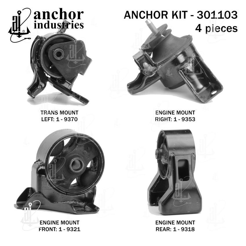 ANCHOR MOUNTS 301103 ENGINE MNT KIT