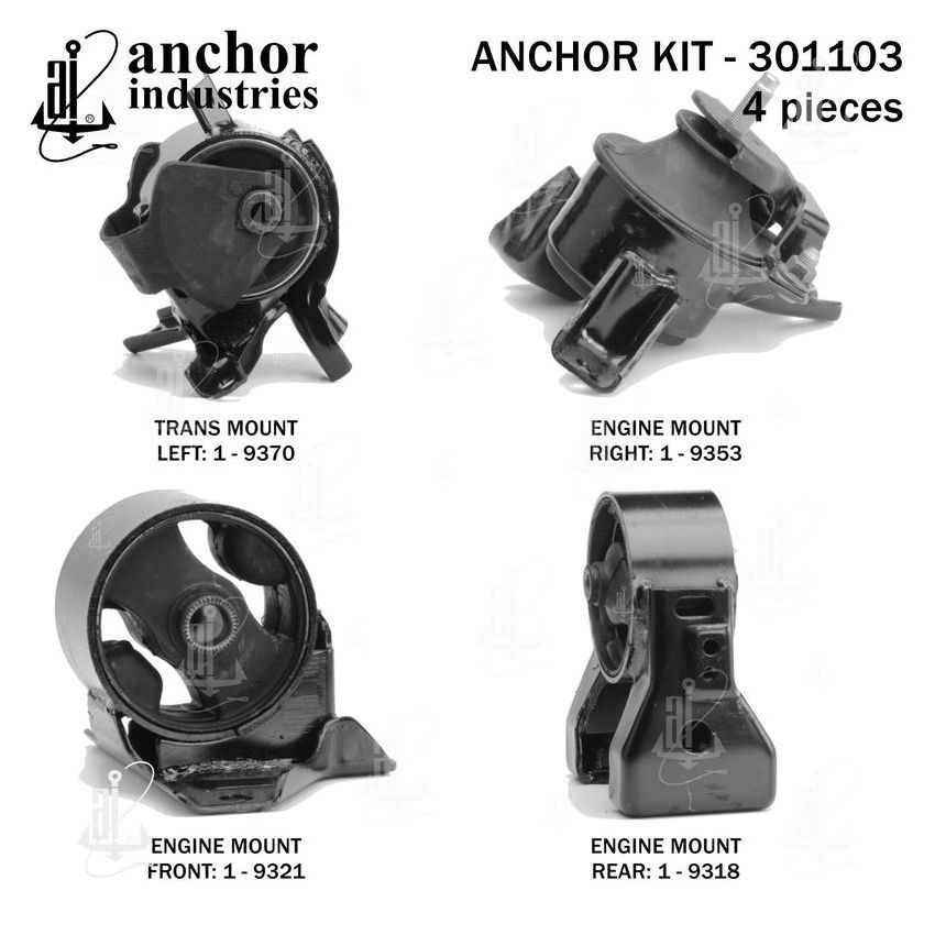 ANCHOR MOUNTS 301103 ENGINE MNT KIT