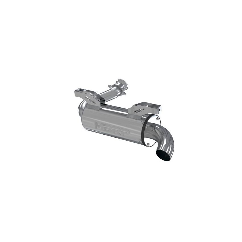 MBRP Exhaust AT-9801PT Performance Muffler; Spark Arrestor Included; Packed Muffler