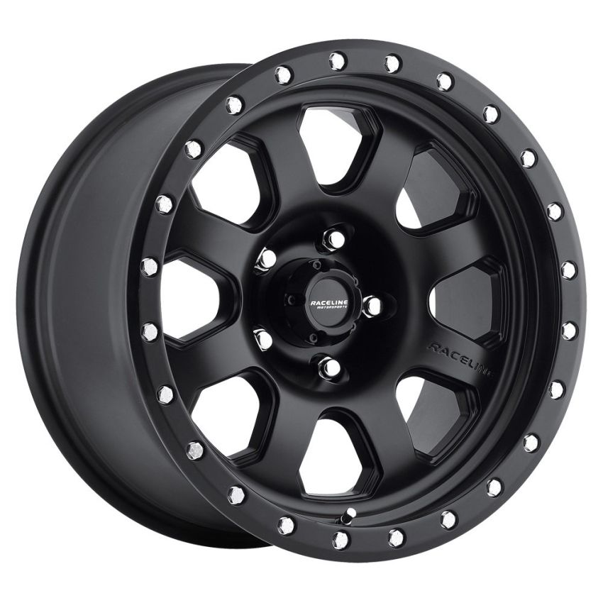 Raceline 929B Avenger 17x9in / 8x170 BP / -12mm Offset / 130.81mm Bore - Satin Black Wheel