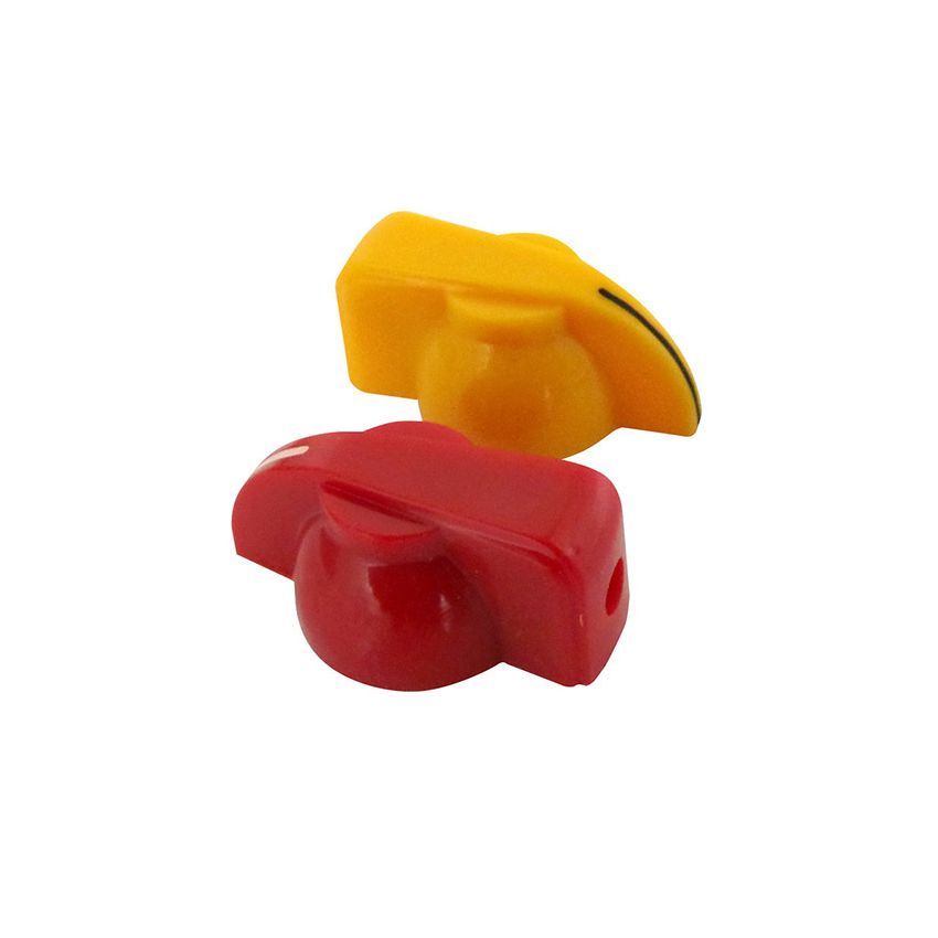 Haltech HT-010508 Triple Switch Panel w/Yellow & Red Knobs