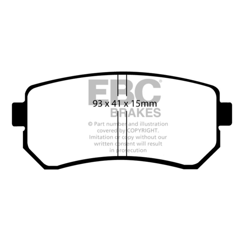 EBC UD1157 06-11 Hyundai Accent 1.6 Ultimax2 Rear Brake Pads