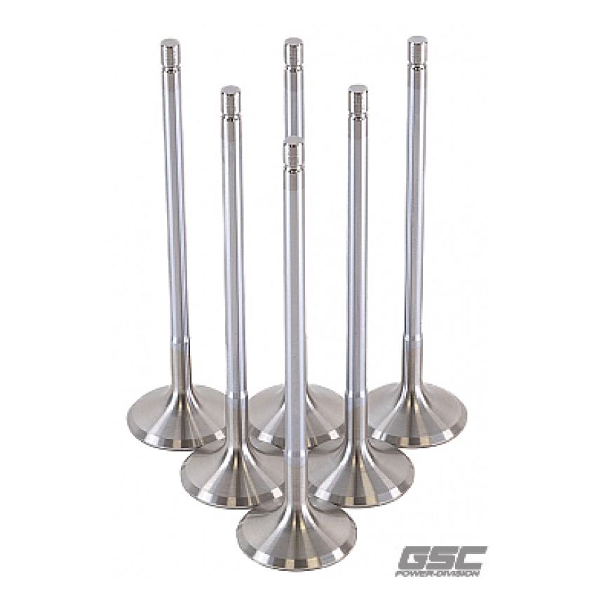 GSC Power Division 2195-6 GSC P-D Toyota G16E-GTS 32mm Head (STD) Chrome Polished Exhaust Valve - Set of 6