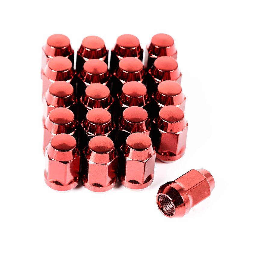 Rugged Ridge Wheel Lug Nut Set of 20 Red 1/2-20