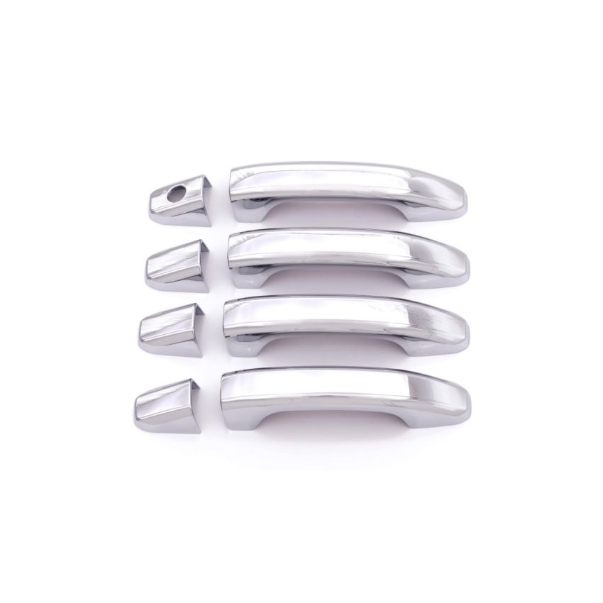 AVS 14-18 Chevy Silverado 1500 Door Handle Covers (4 Door) 8pc Set - Chrome